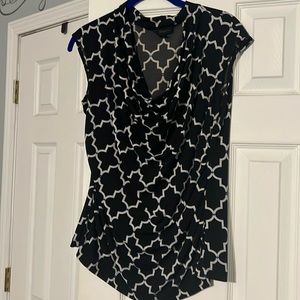Worthington Drape Front Sleeveless Blouse